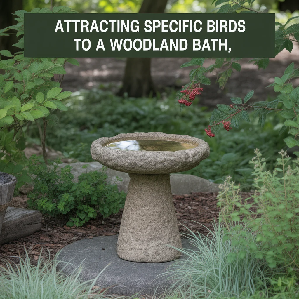 Attracting Specific Birds to a Woodland Bath