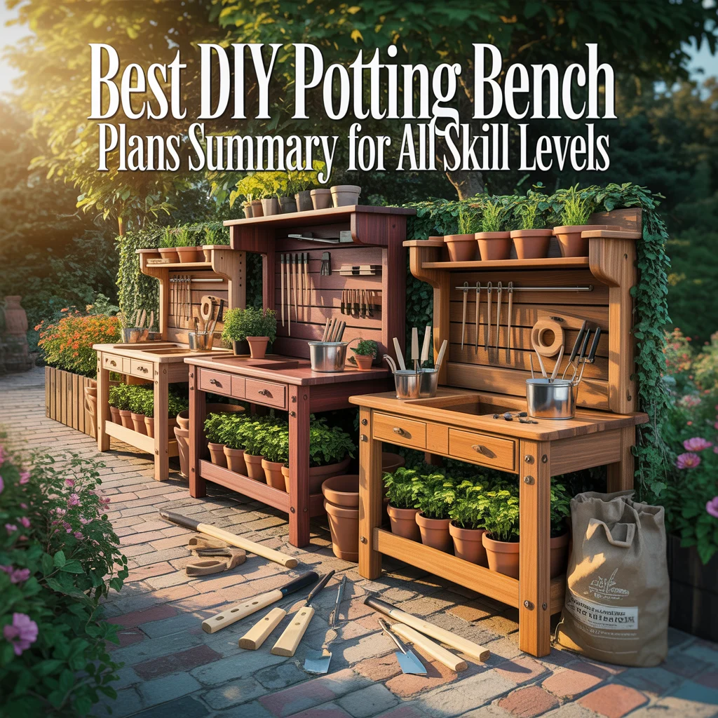 Best DIY Potting Bench Plans Summary for All Skill Levels