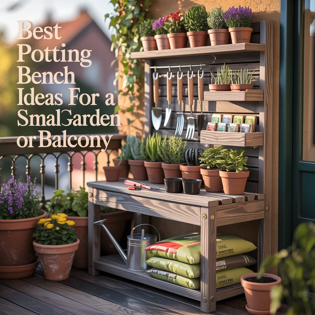 Best Potting Bench Ideas for a Small Garden or Balcony