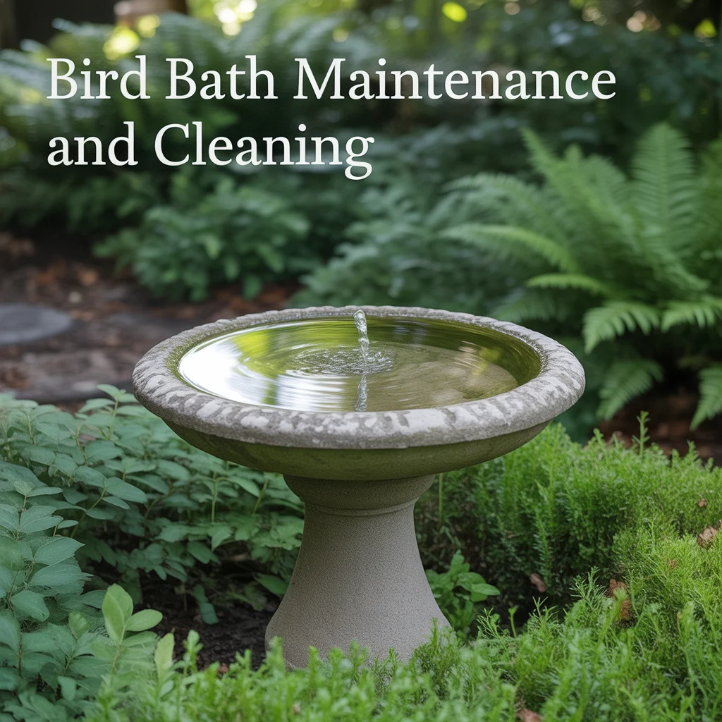 Bird Bath Maintenance and Cleaning
