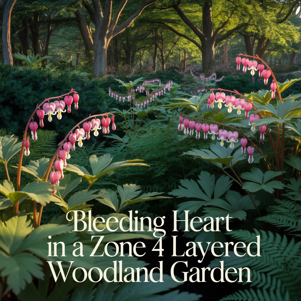 Bleeding Heart in a Zone 4 Layered Woodland Garden