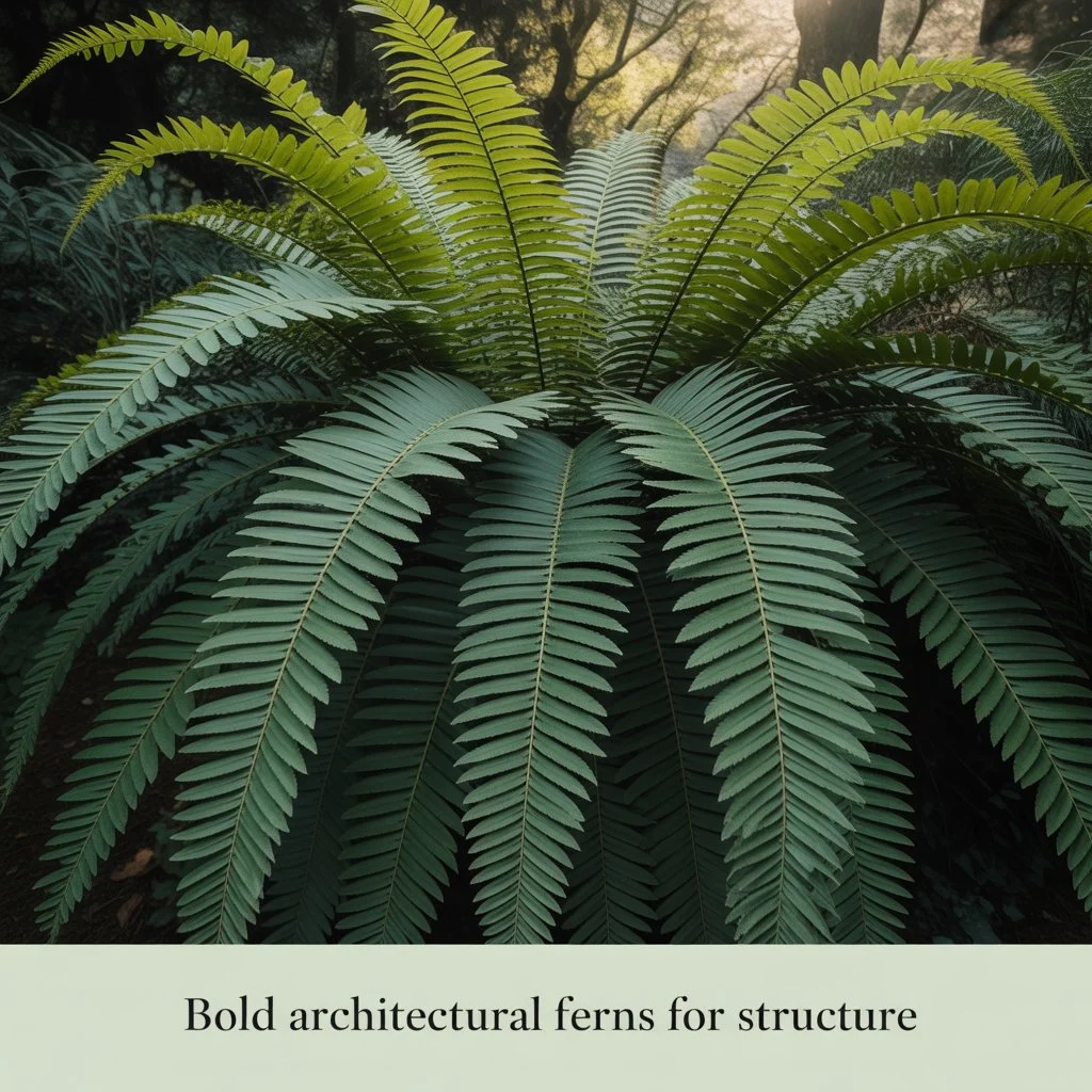Bold Architectural Ferns for Structure