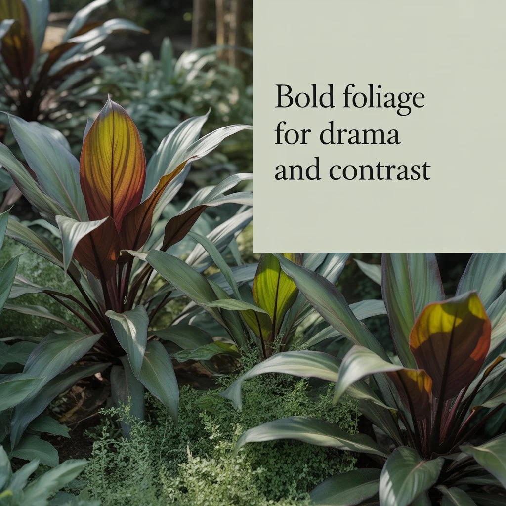 Bold Foliage for Drama and Contrast