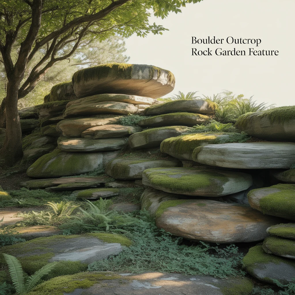Boulder Outcrop Rock Garden Feature