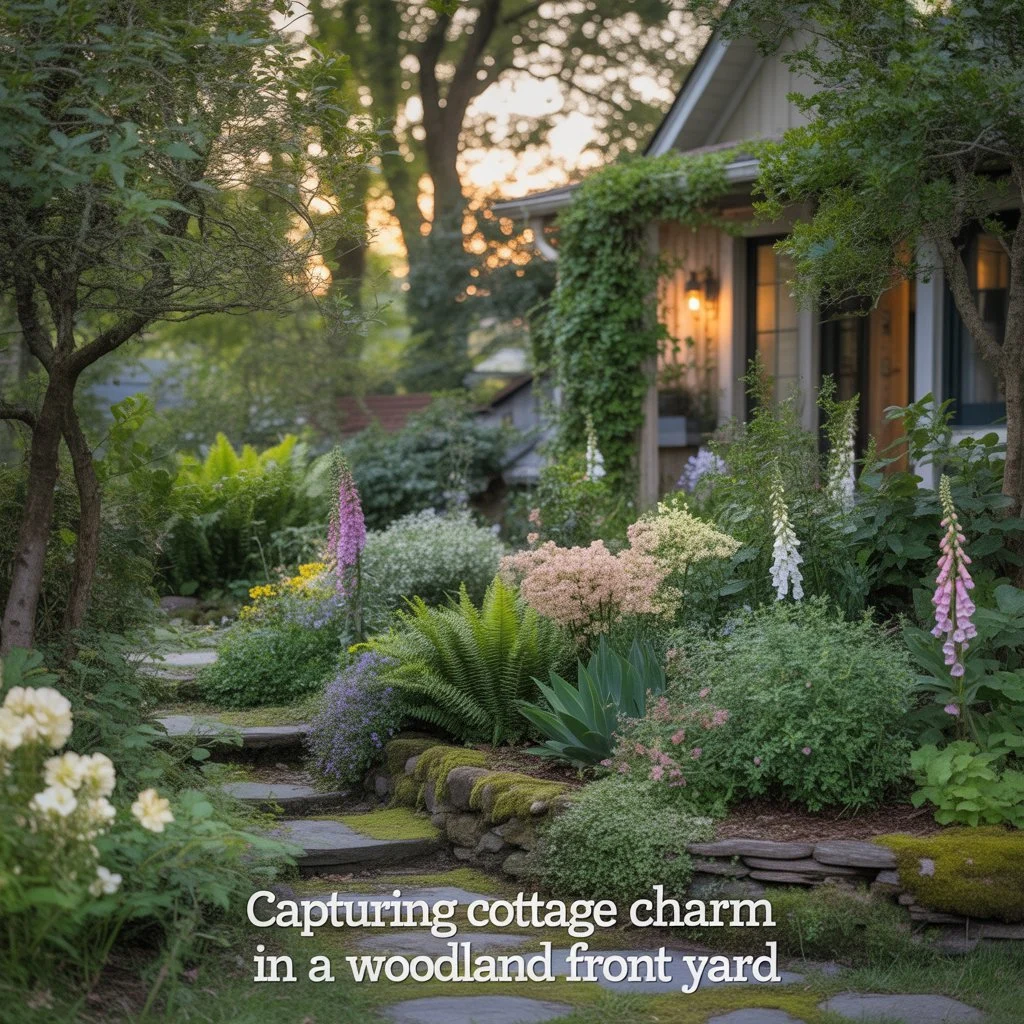 Capturing Cottage Charm in a Woodland Front Yard