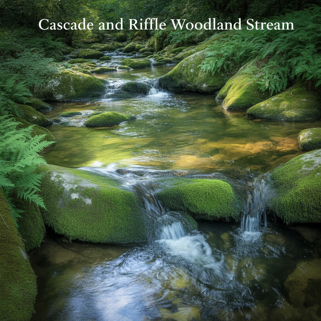 Cascade and Riffle Woodland Stream