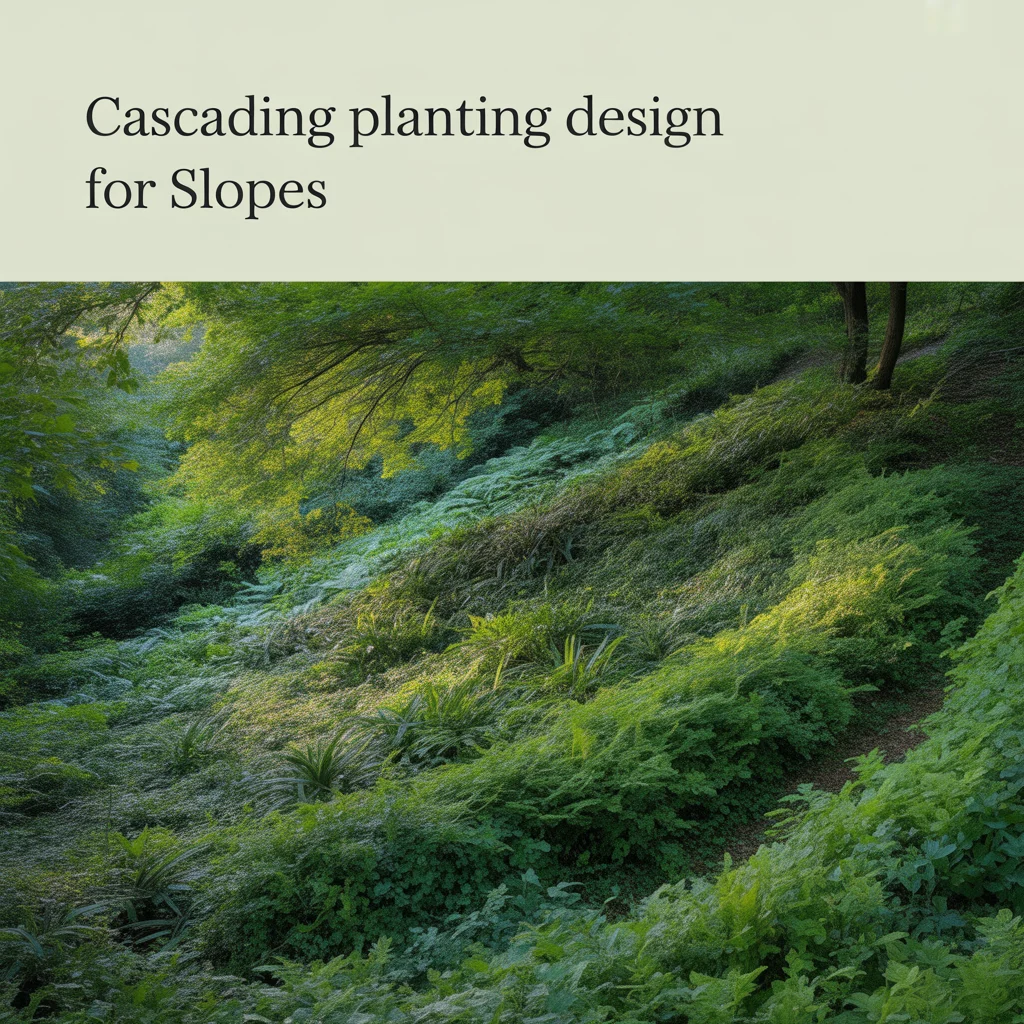 Cascading Planting Design for Slopes