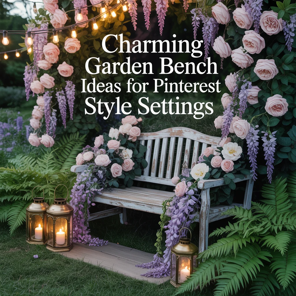 Charming Garden Bench Ideas for Pinterest Style Settings