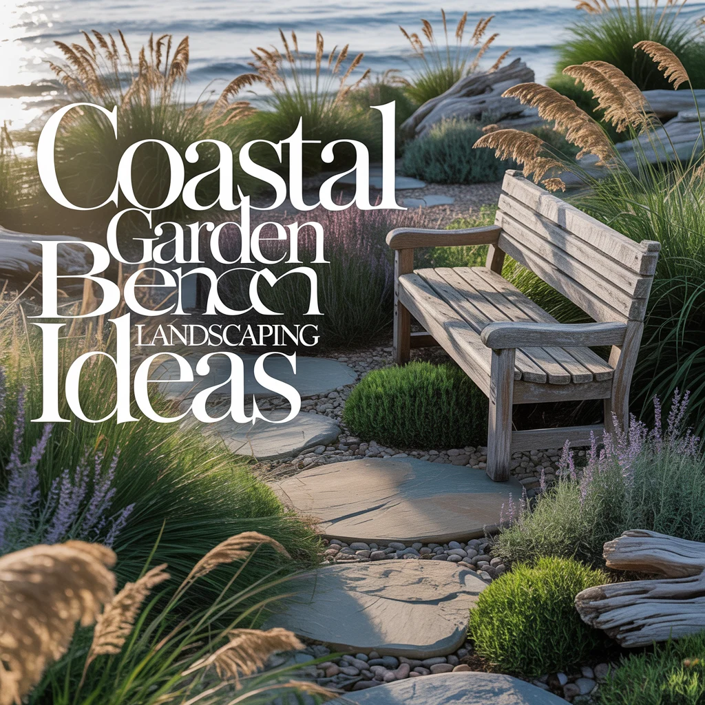 Coastal Garden Bench Landscaping Ideas