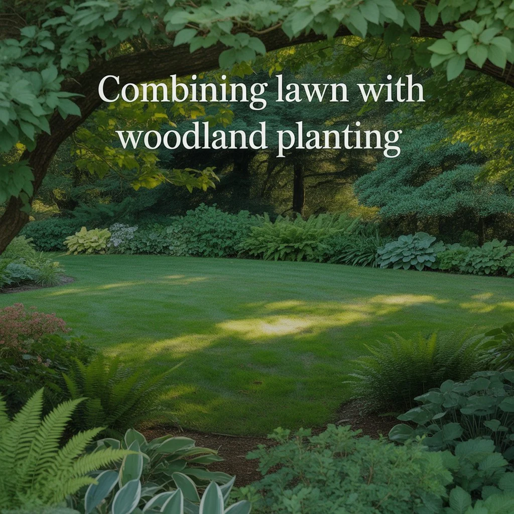 Combining Lawn With Woodland Planting