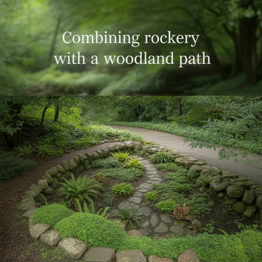 Combining Rockery With a Woodland Path