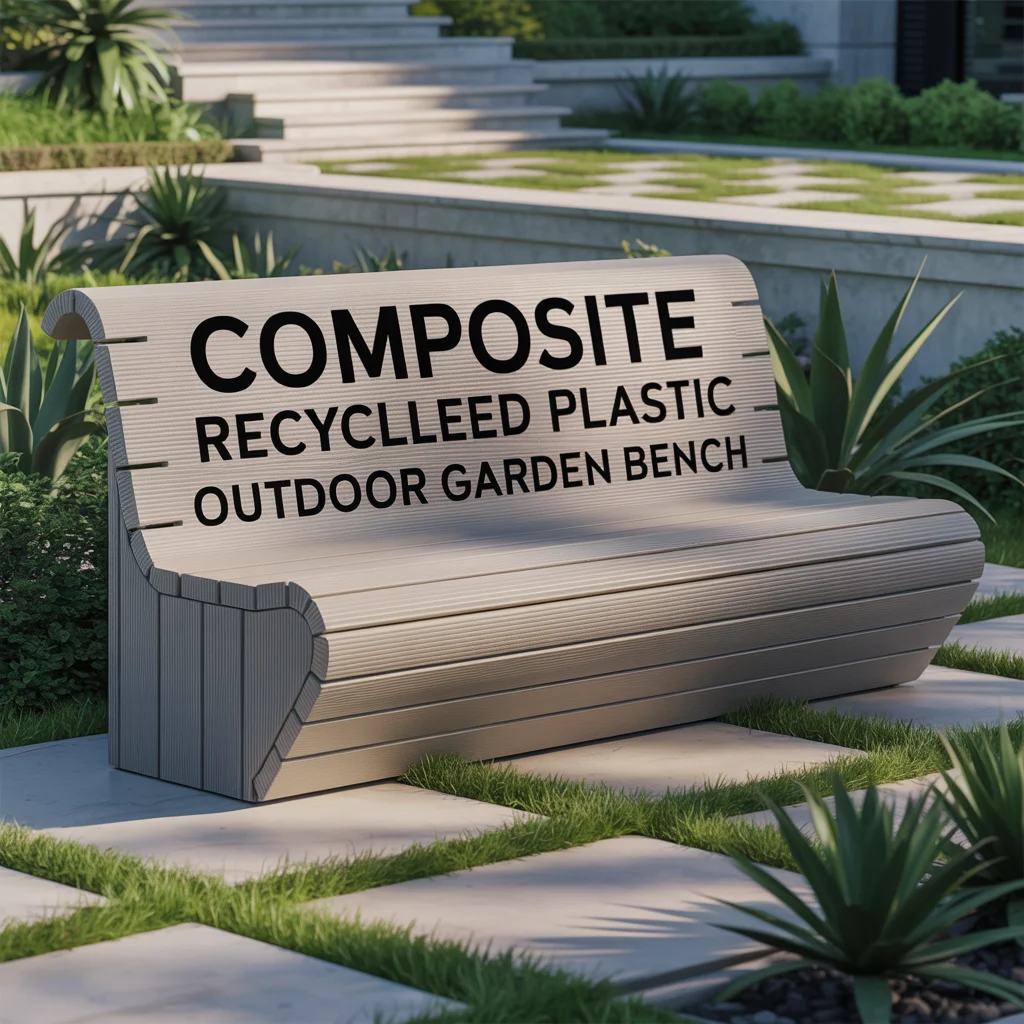 Composite Recycled Plastic Outdoor Garden Bench