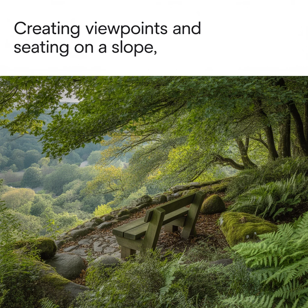 Creating Viewpoints and Seating on a Slope