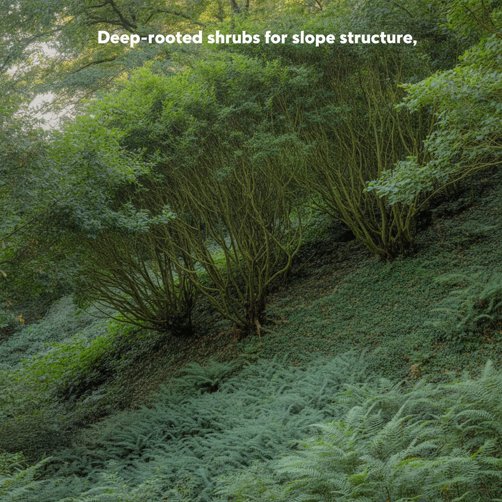 Deep-Rooted Shrubs for Slope Structure