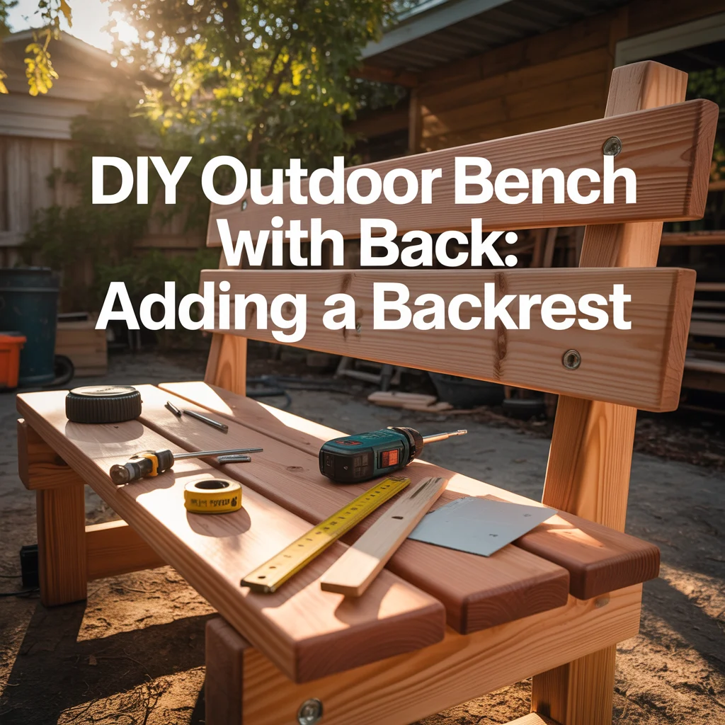 DIY Outdoor Bench With Back: Adding a Backrest