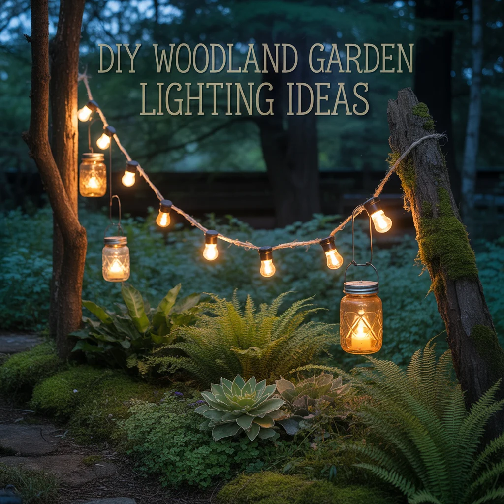 DIY Woodland Garden Lighting Ideas
