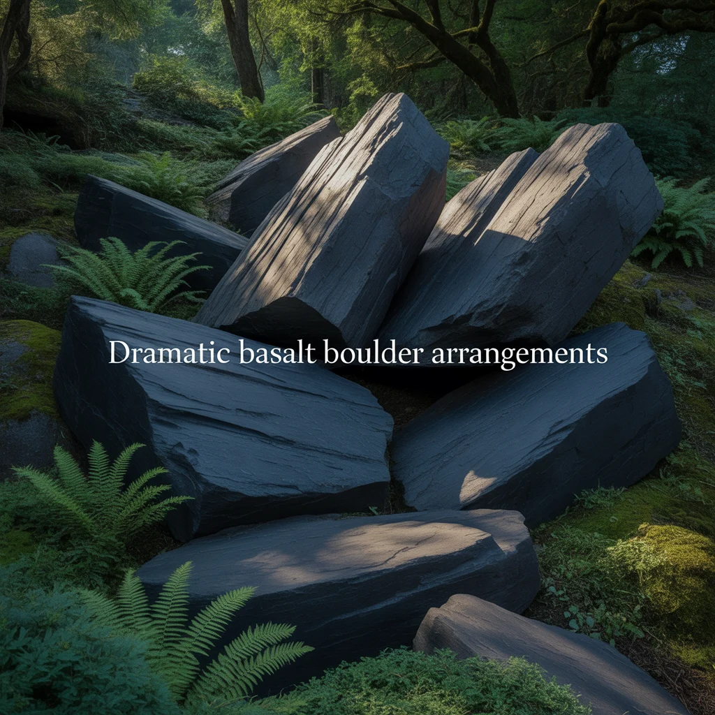 Dramatic Basalt Boulder Arrangements