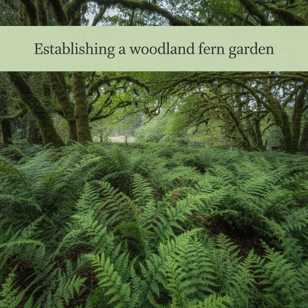 Establishing a Woodland Fern Garden