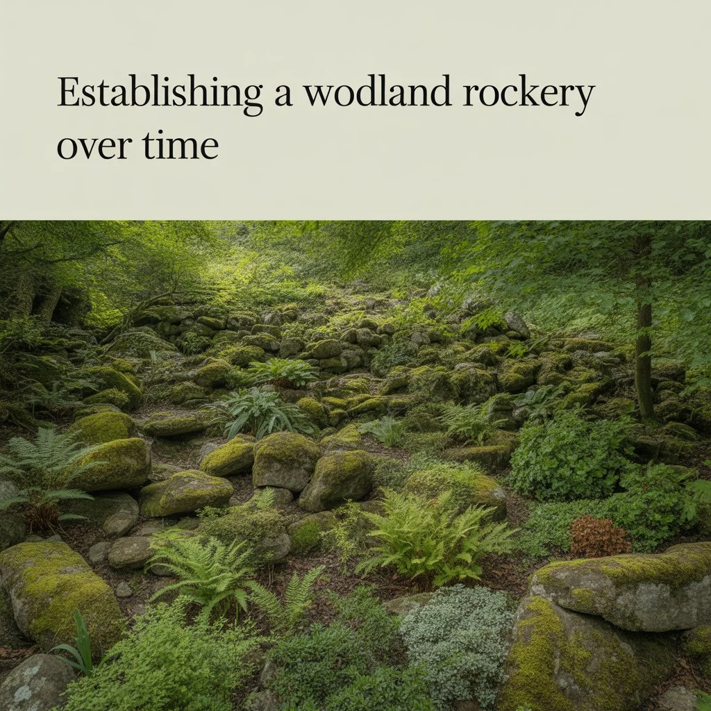 Establishing a Woodland Rockery Over Time