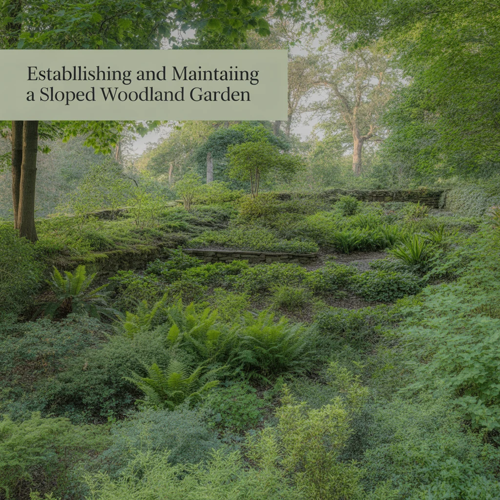 Establishing and Maintaining a Sloped Woodland Garden