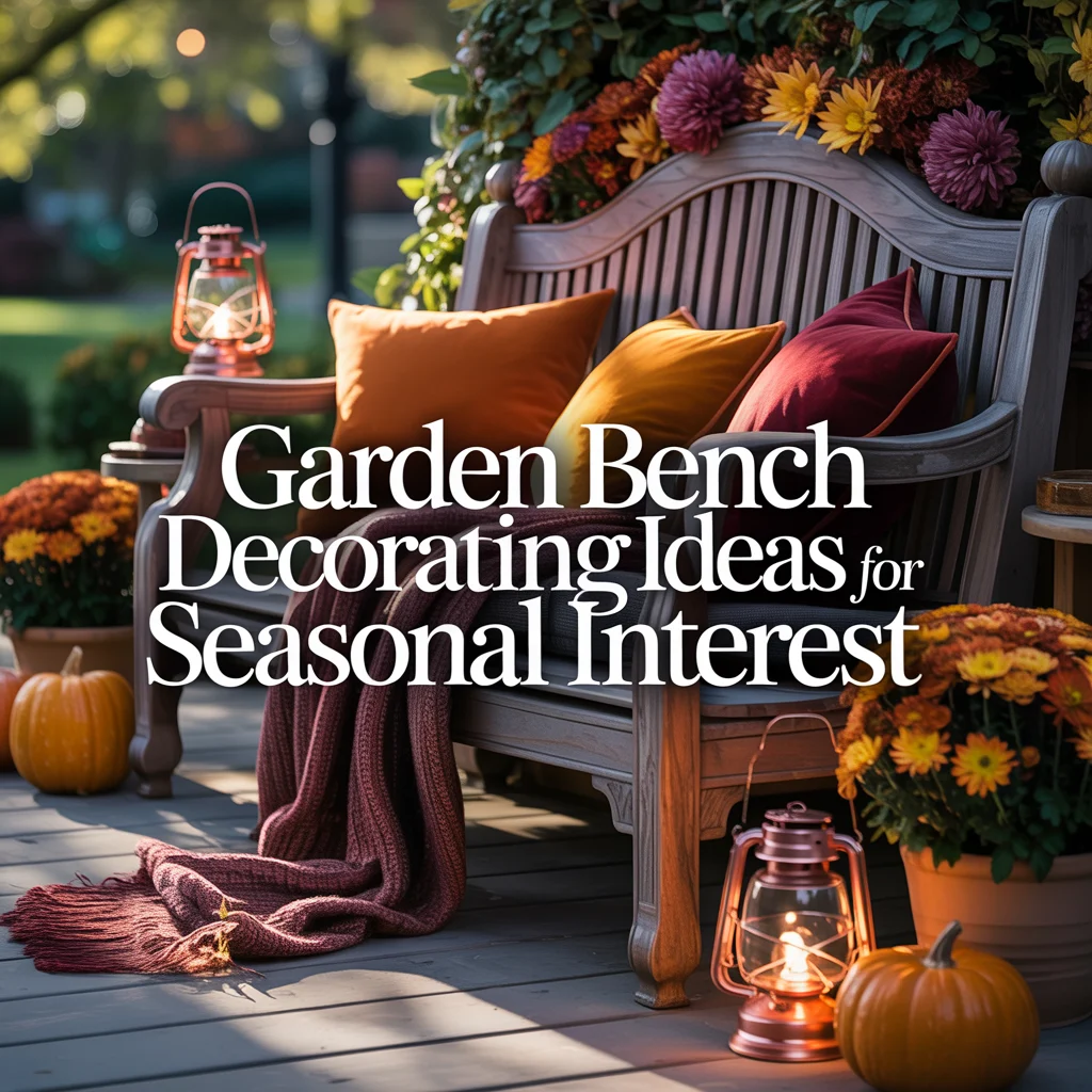 Garden Bench Decorating Ideas for Seasonal Interest