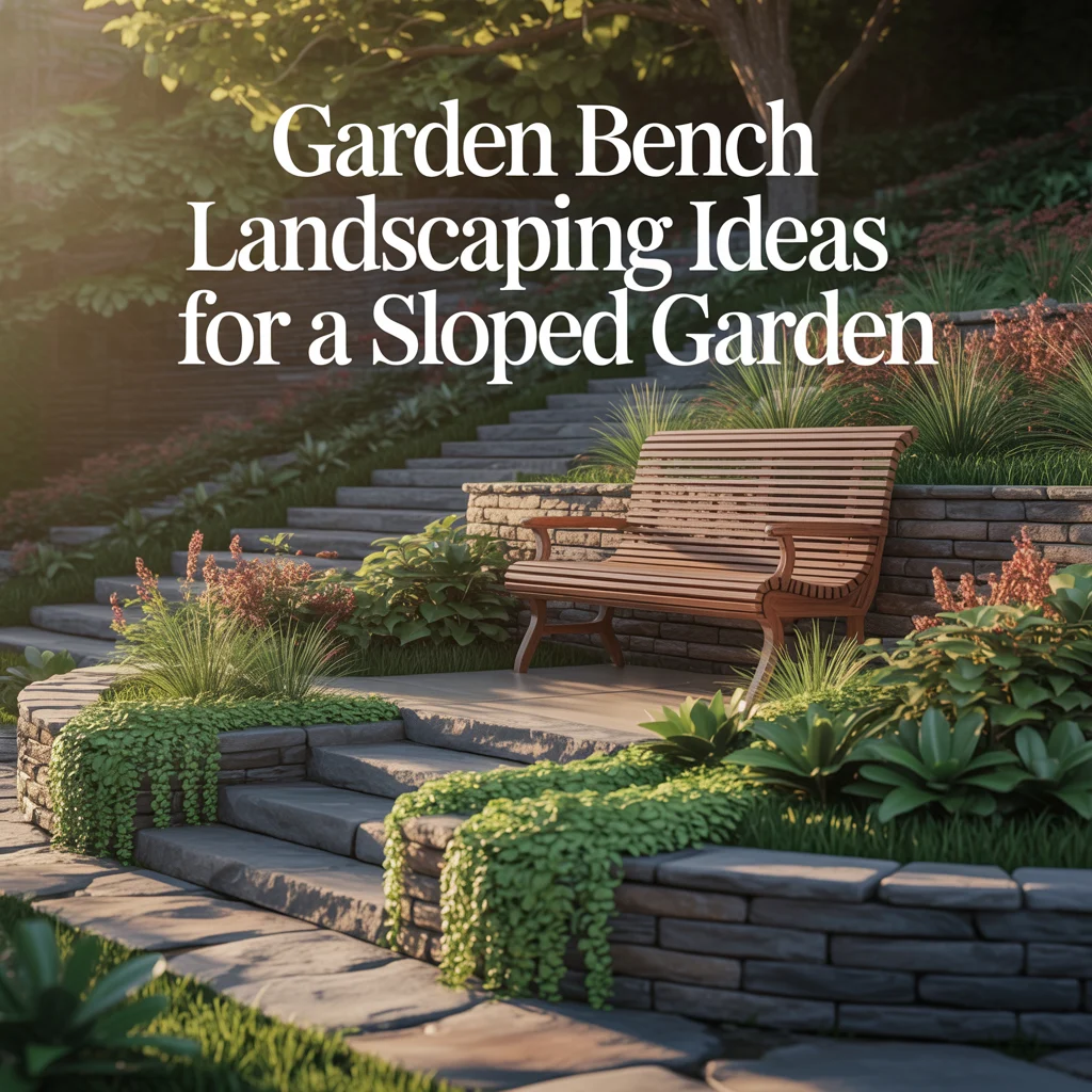 Garden Bench Landscaping Ideas for a Sloped Garden
