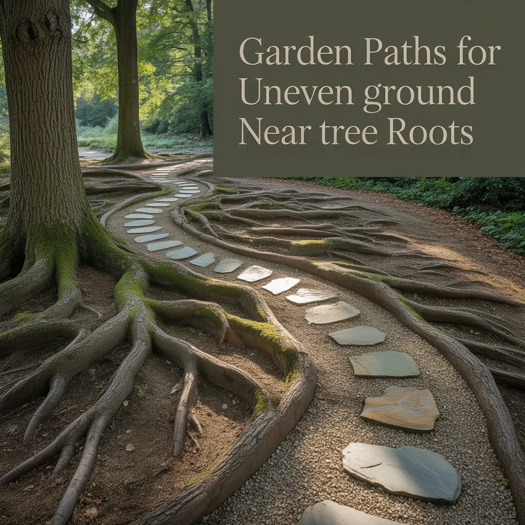 Garden Paths for Uneven Ground Near Tree Roots