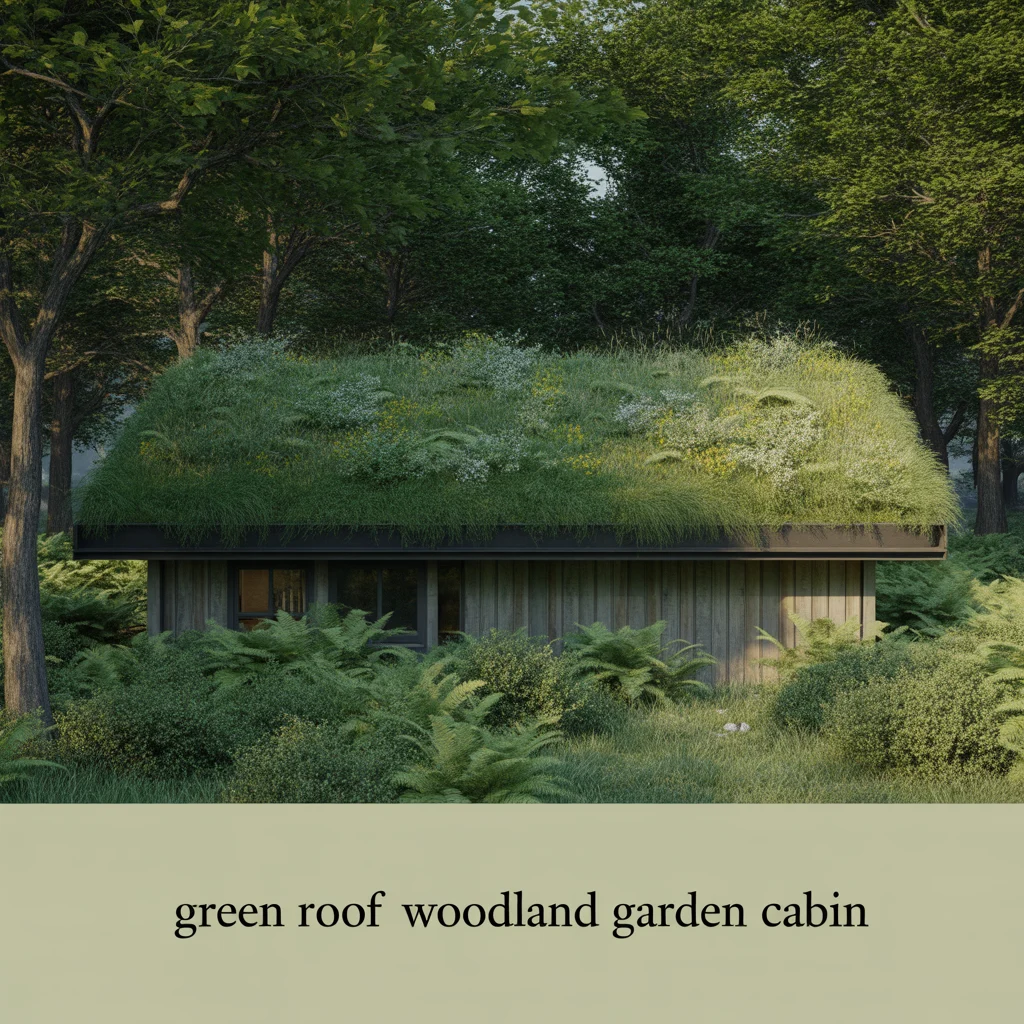 Green Roof Woodland Garden Cabin