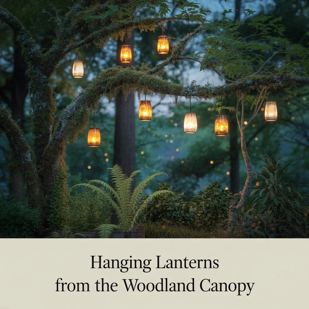 Hanging Lanterns From the Woodland Canopy