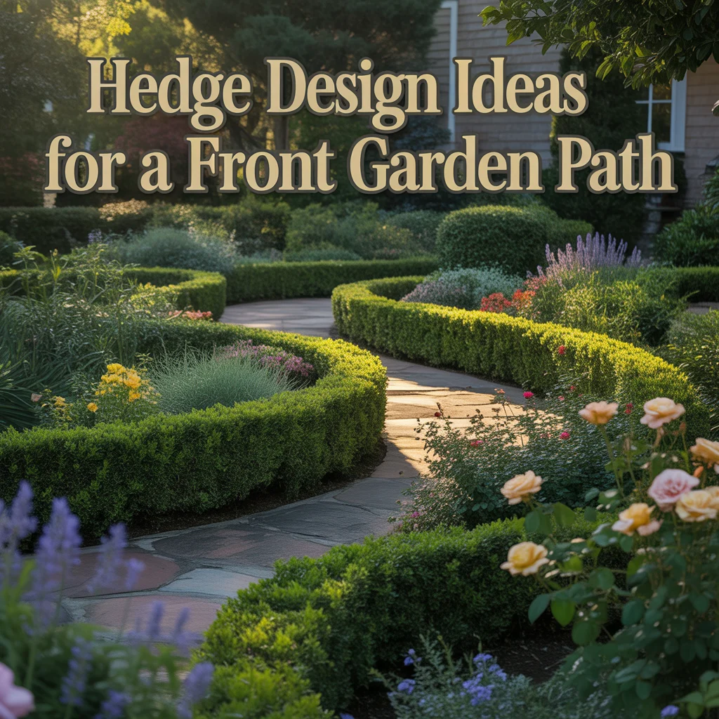 Hedge Design Ideas for a Front Garden Path\