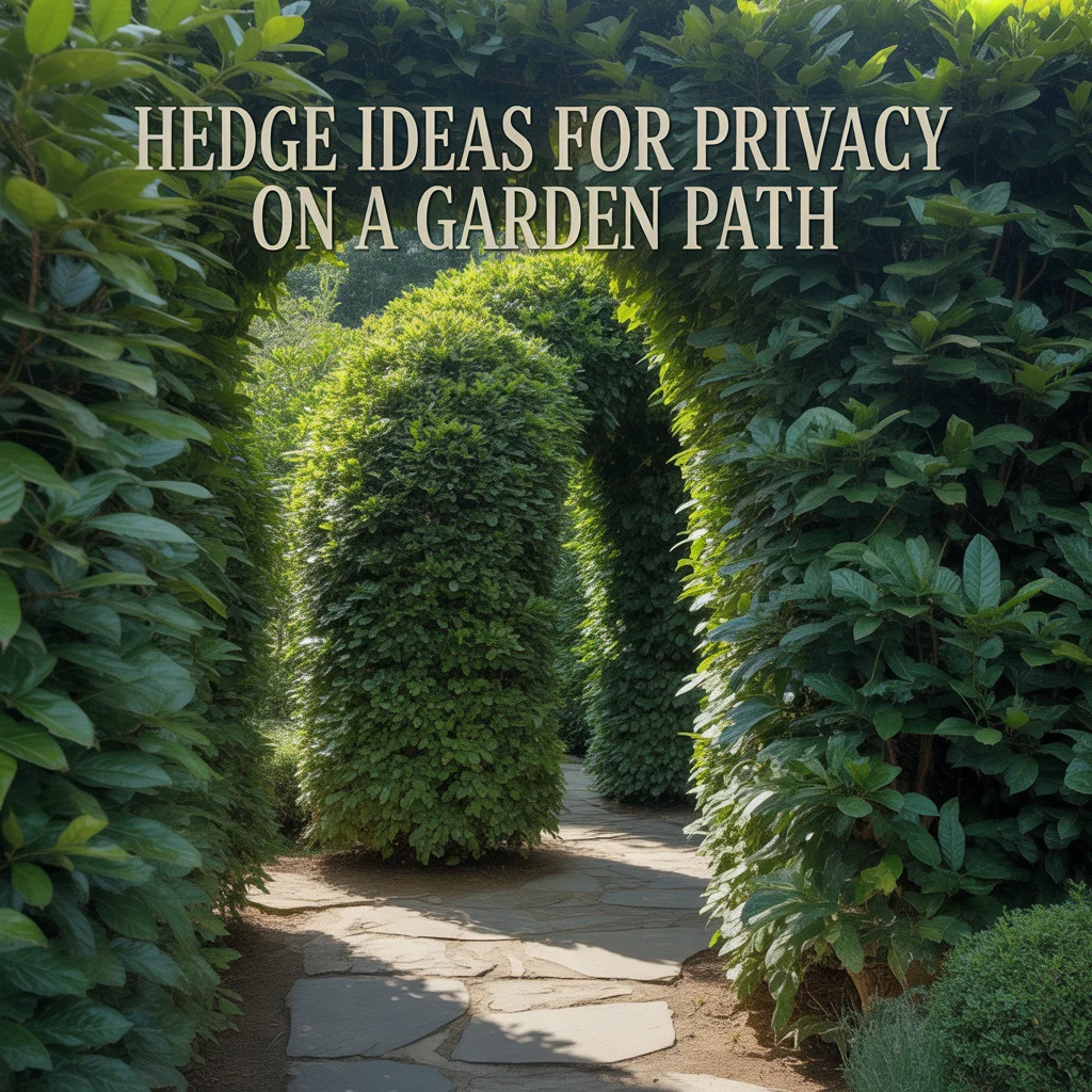 Hedge Ideas for Privacy on a Garden Path