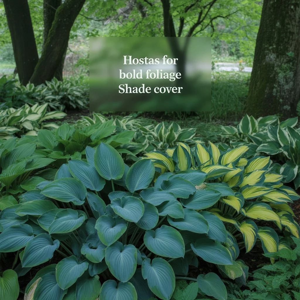 Hostas for Bold Foliage Shade Cover