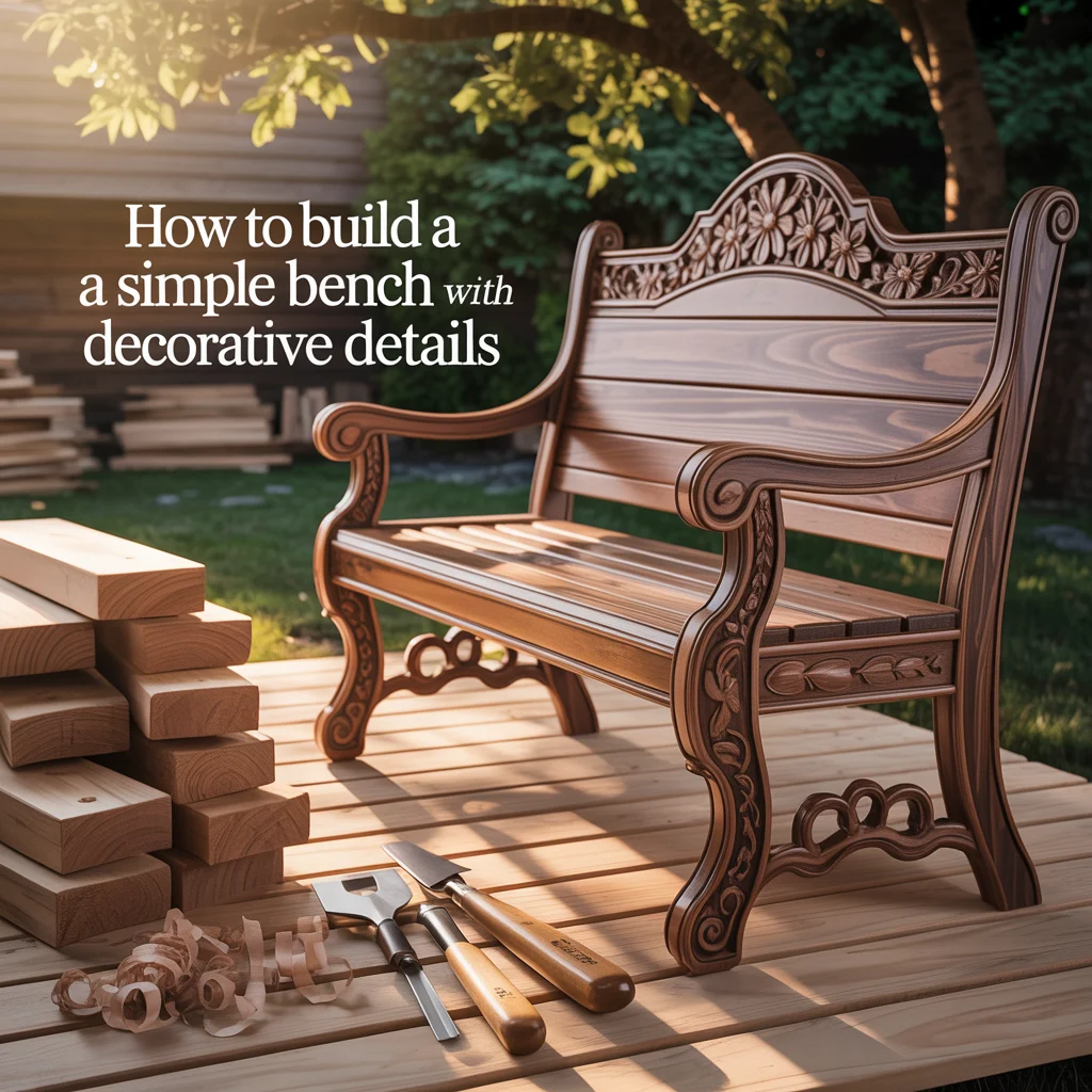 How to Build a Simple Bench With Decorative Details