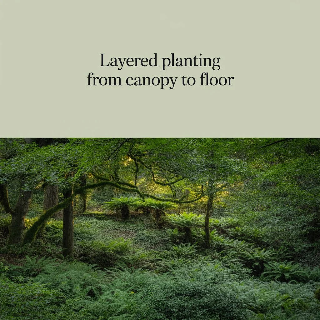 Layered Planting From Canopy to Floor