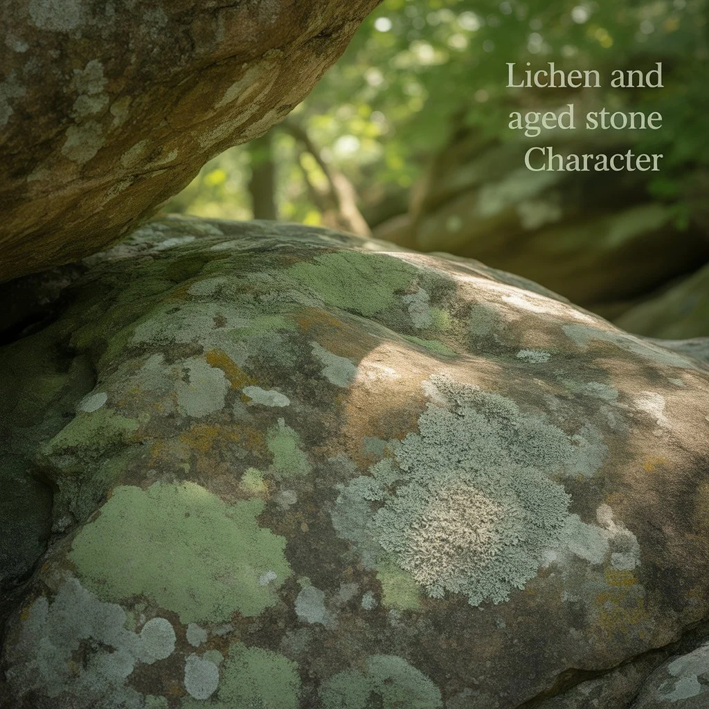 Lichen and Aged Stone Character