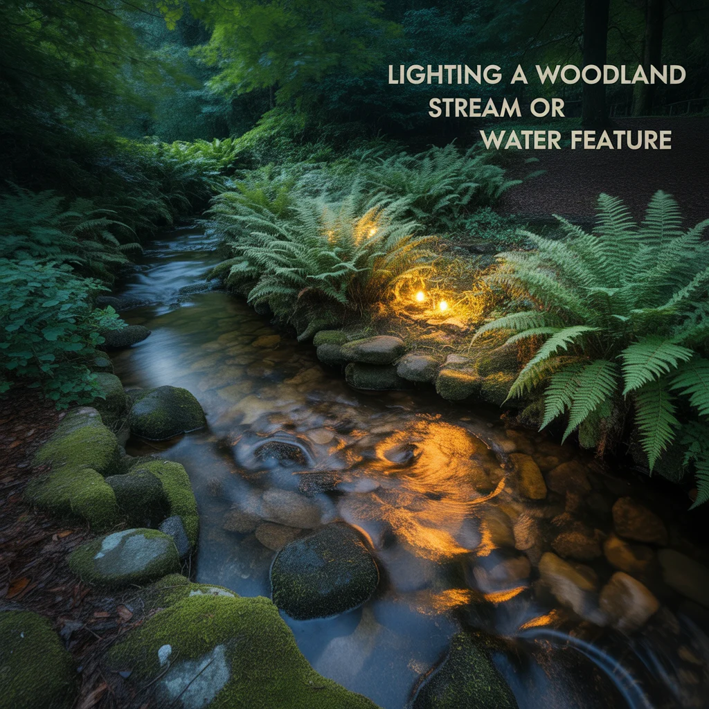 Lighting a Woodland Stream or Water Feature