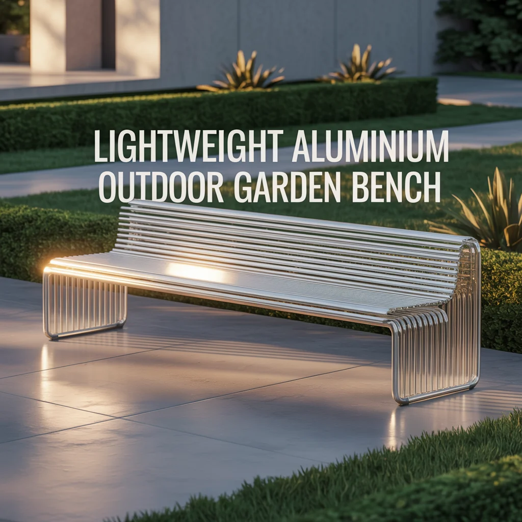 Lightweight Aluminium Outdoor Garden Bench