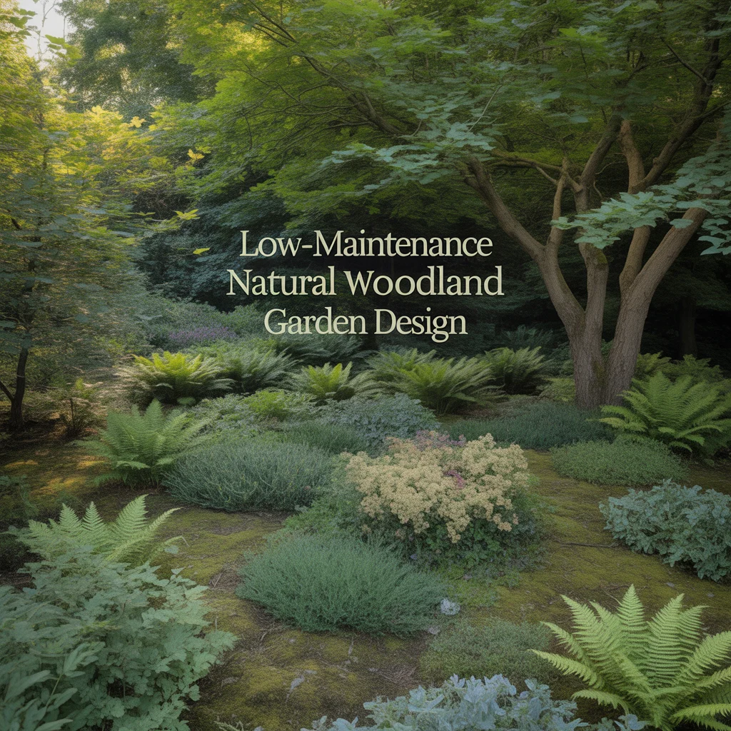 Low-Maintenance Natural Woodland Garden Design