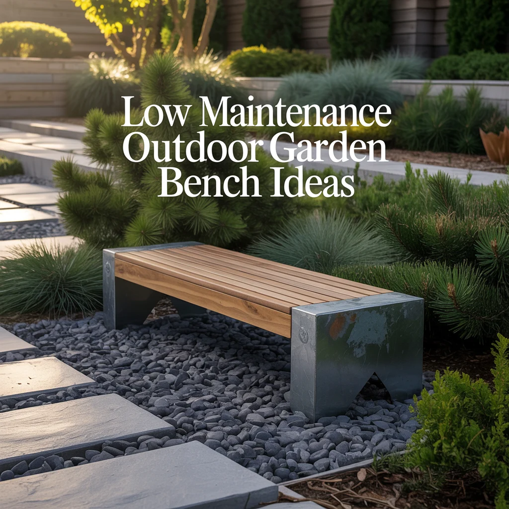 Low Maintenance Outdoor Garden Bench Ideas