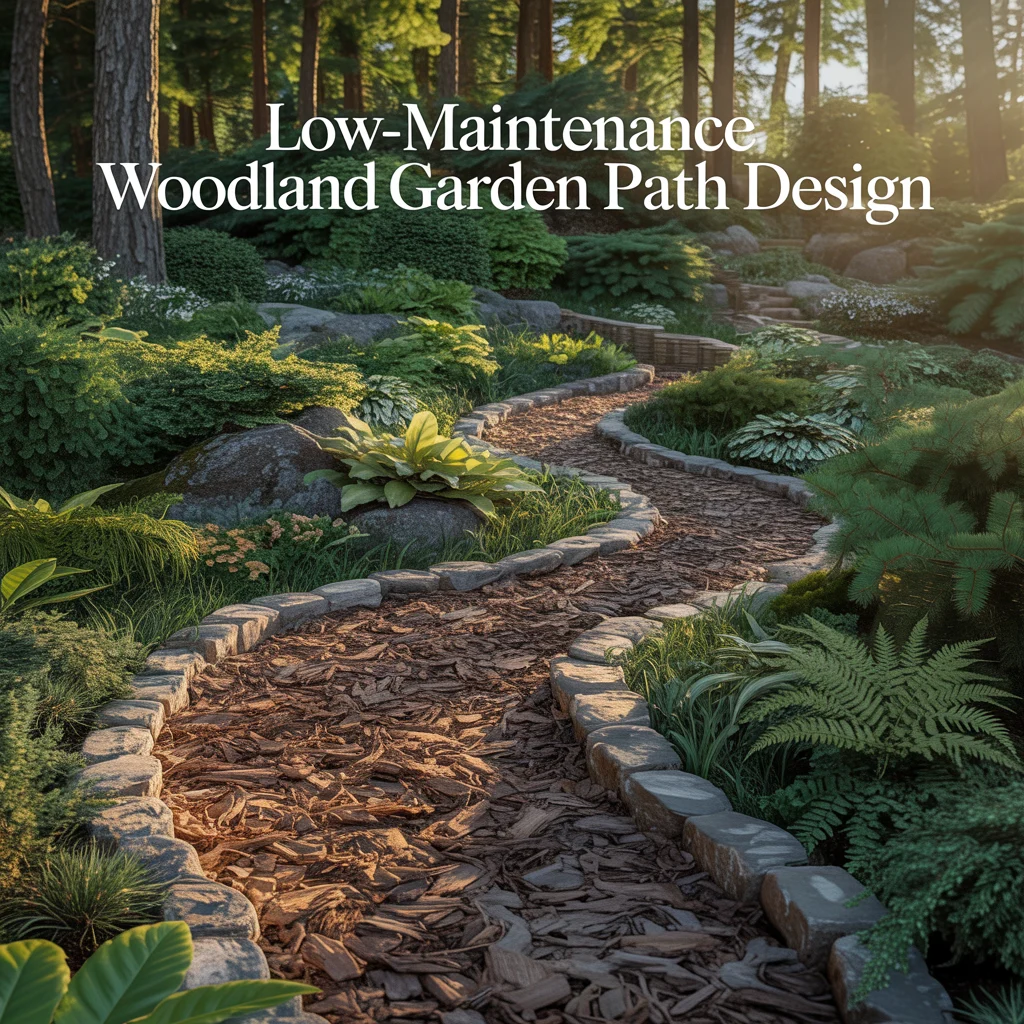 Low-Maintenance Woodland Garden Path Design