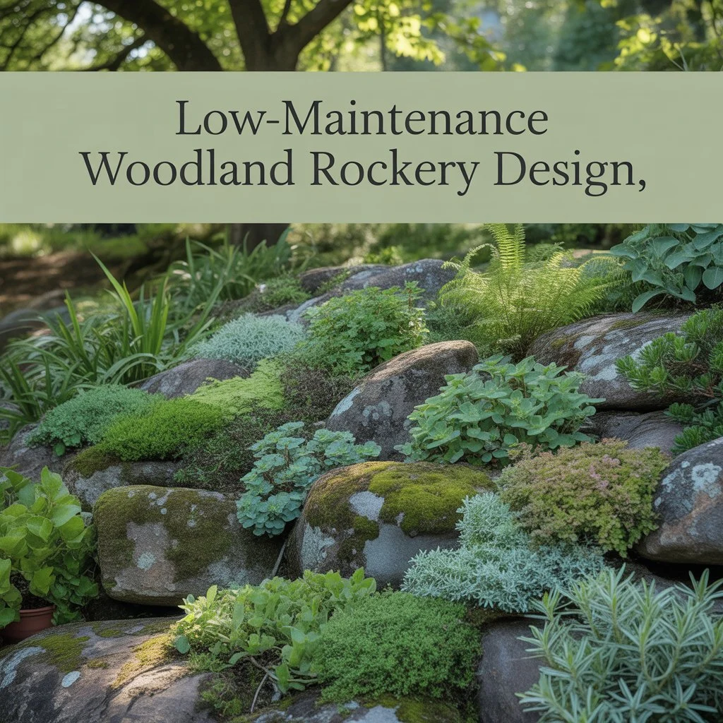 Low-Maintenance Woodland Rockery Design