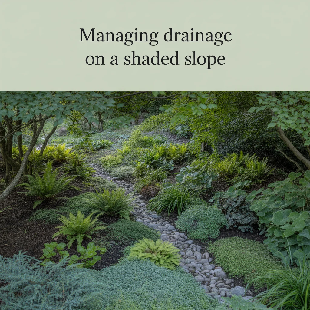 Managing Drainage on a Shaded Slope