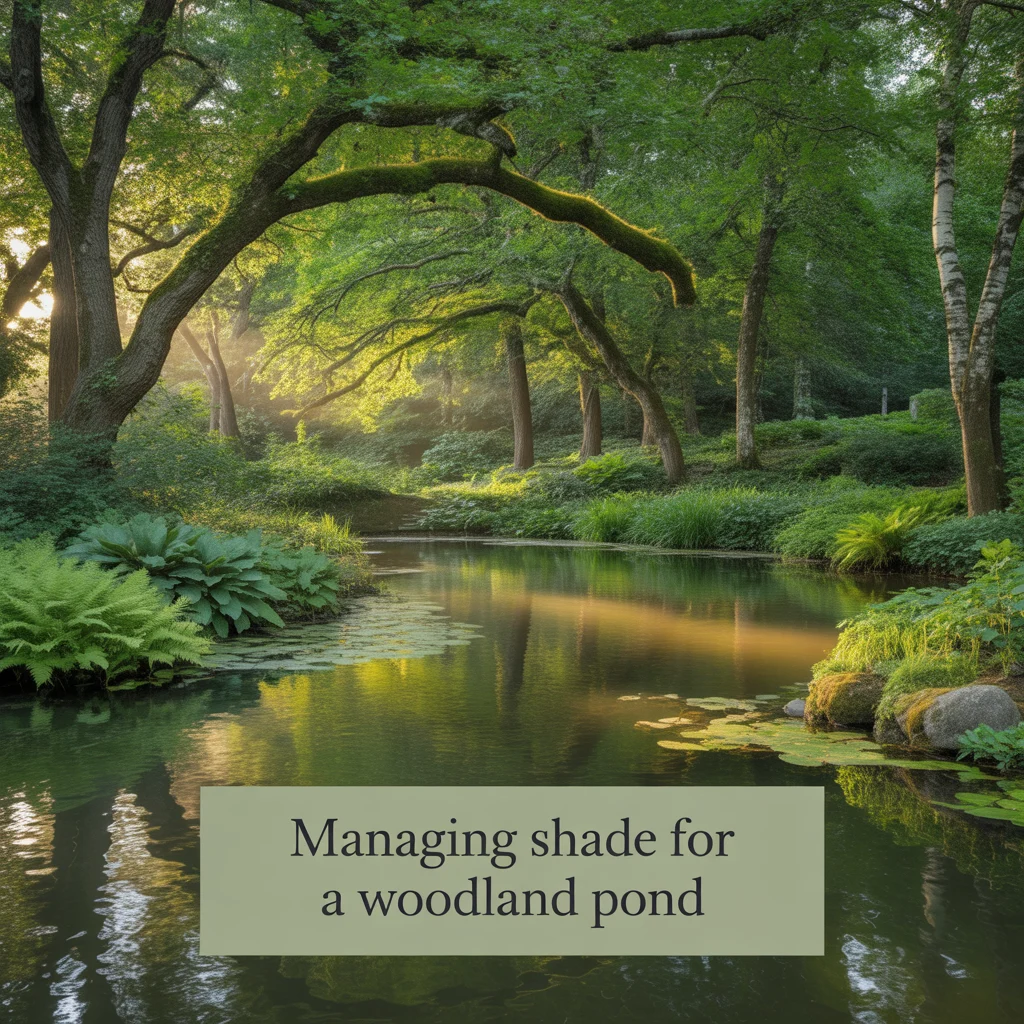 Managing Shade for a Woodland Pond