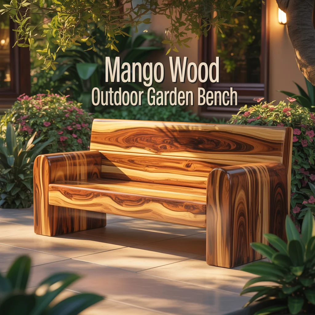 Mango Wood Outdoor Garden Bench