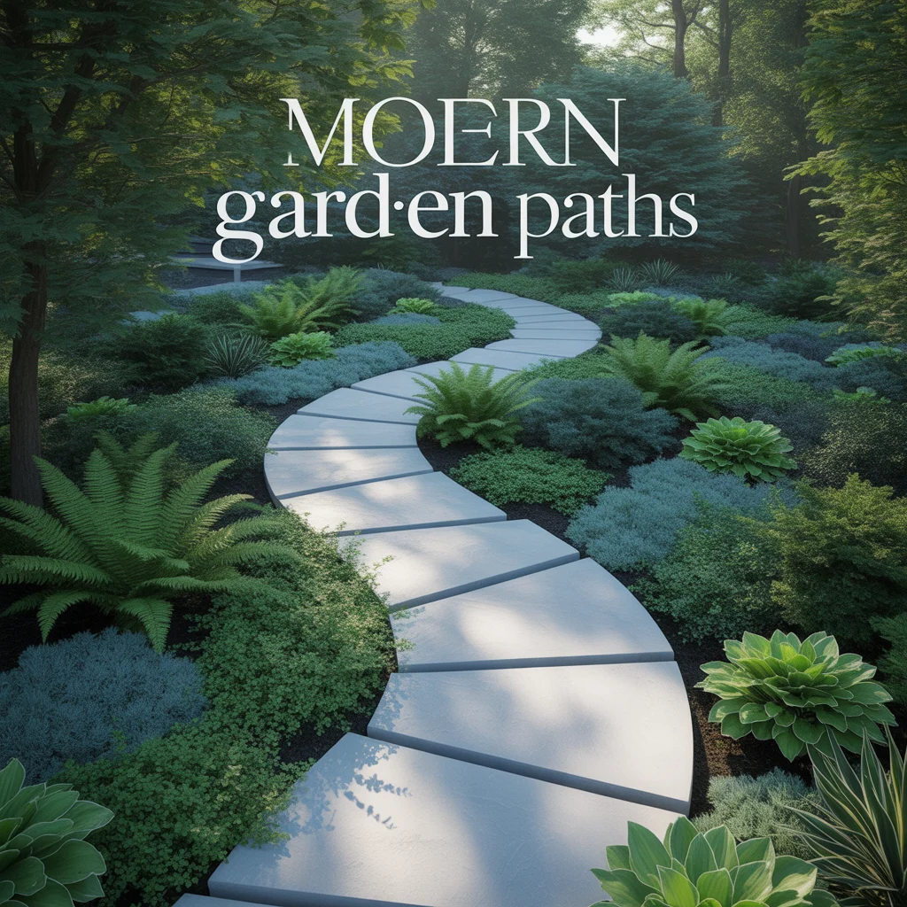 Modern Woodland Garden Paths