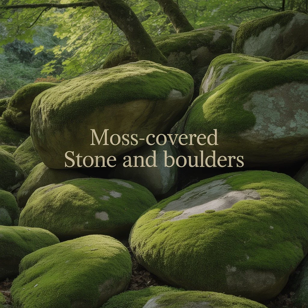 Moss-Covered Stone and Boulders