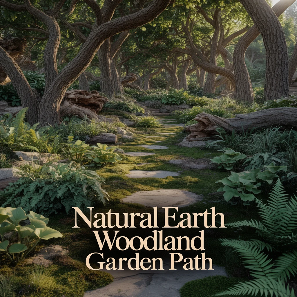 Natural Earth Woodland Garden Path