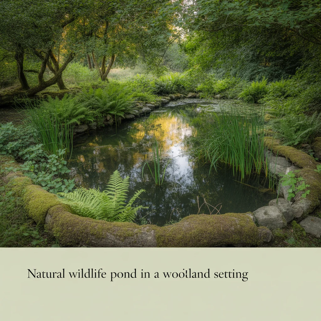 Natural Wildlife Pond in a Woodland Setting