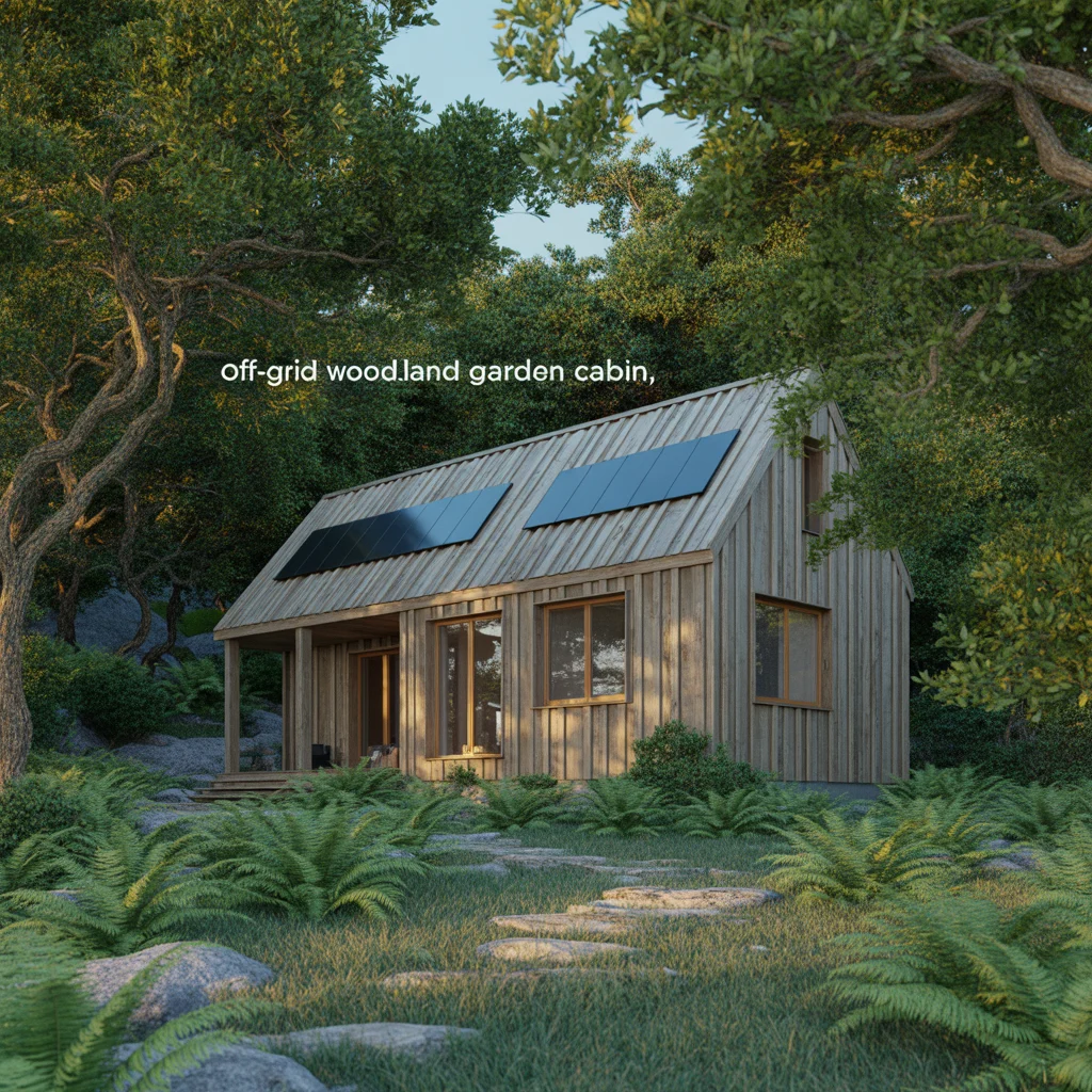 Off-Grid Woodland Garden Cabin