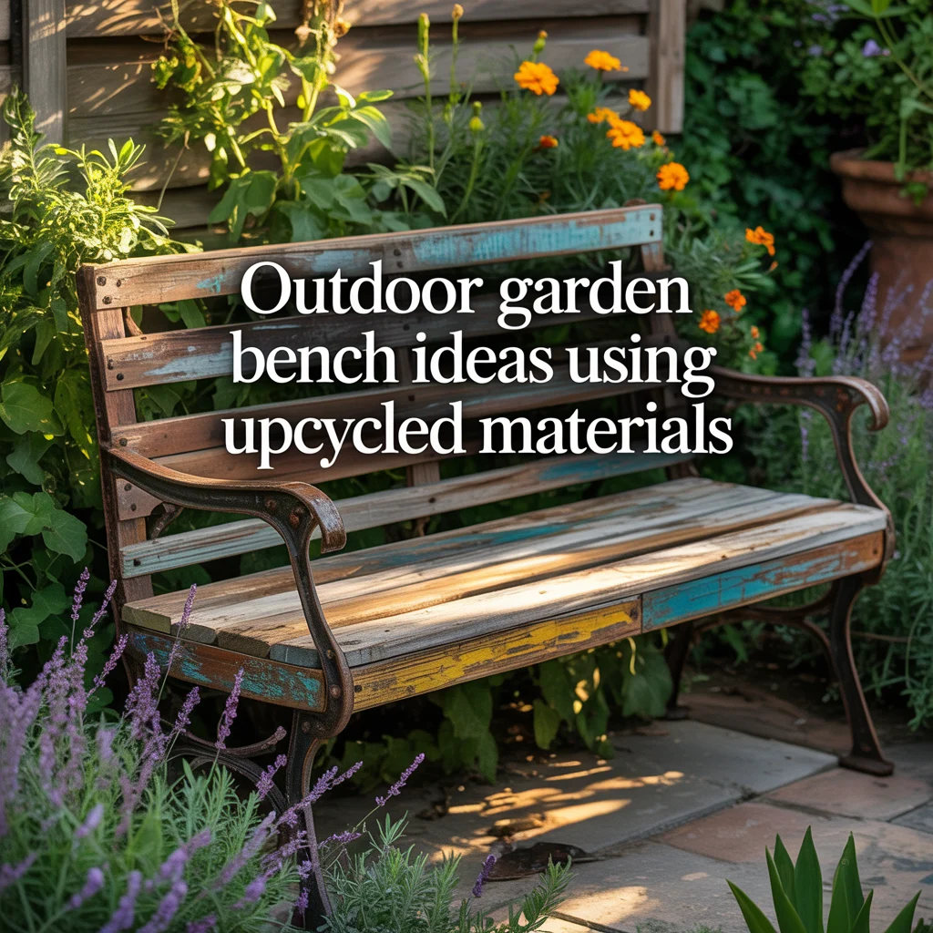 Outdoor Garden Bench Ideas Using Upcycled Materials
